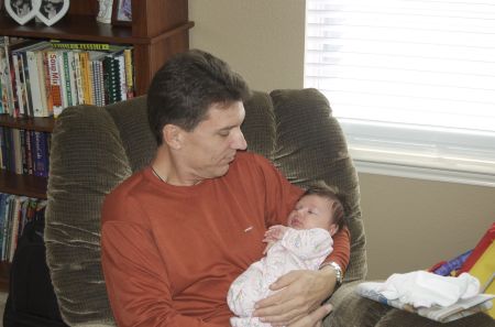 grandpa enjoying his Grandaughter