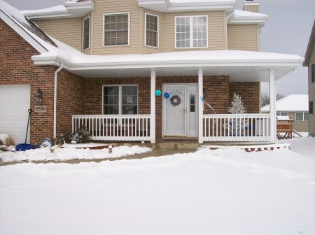 My house with the first snow of 07