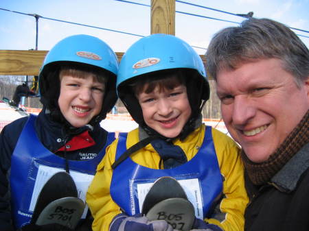 Sean w/ Twins Skiing PA