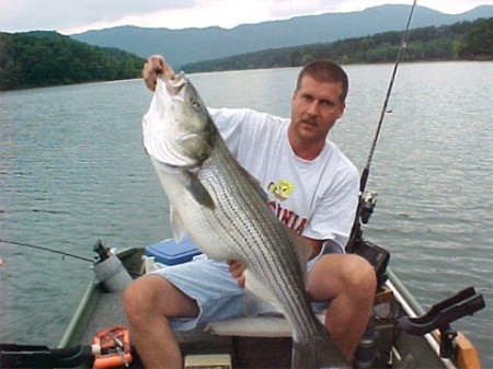 Fishing at carvins cove