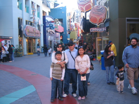 My family at Universal Studio in LA