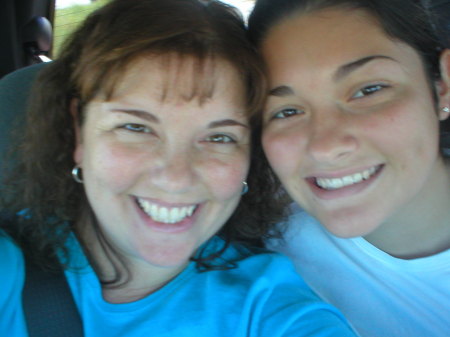 Me (eek! no make-up) & my Addy