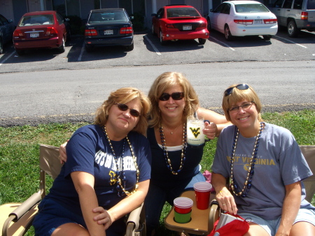 Tailgating in Morgantown! Never to old to have fun with friends!