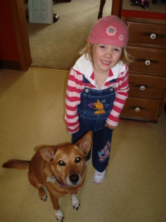 Megan and our dog Kayla
