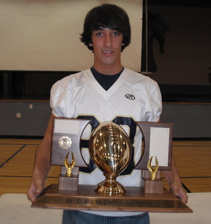 Scott with State Champion trophy
