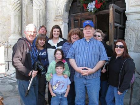 my family and friends at the alamo