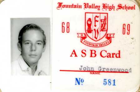 Student Body Card, junior year