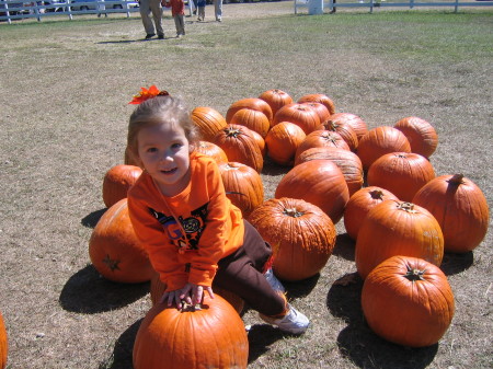 My daughter Katie at pumpkin patch Oct 07