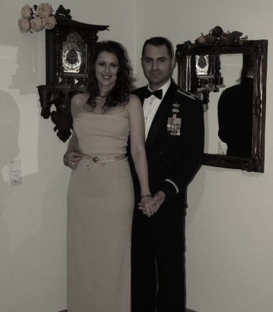 Maj. Kirk and Me going to an Air Force Dinner.