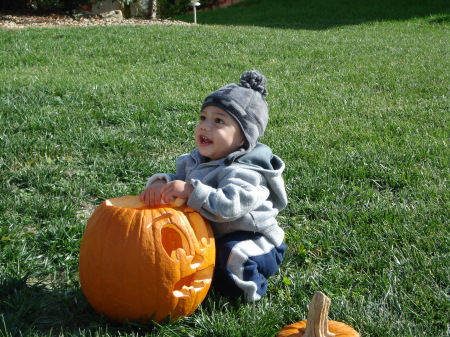 ben and his carved pumpkins 063