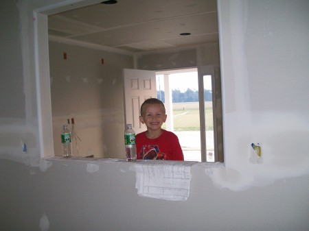 Zachery in our new house