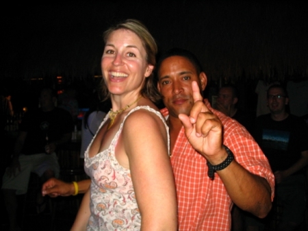Doing what we do best... DANCING - St. Thomas vacation