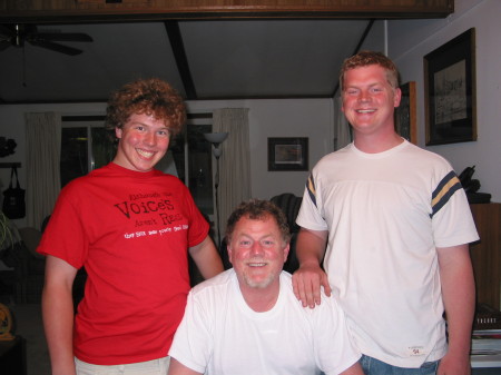 Pat and his sons, Matthew & Michael