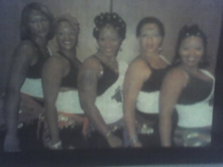 Hypnotiic belly dance ensemble, I'm on the far left(aug.2007)