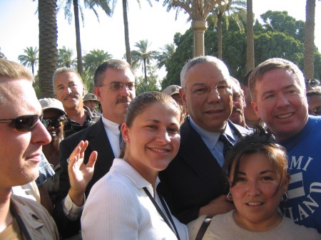 Colin Powell visits Baghdad