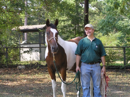 Ed and Dakota on the ranch