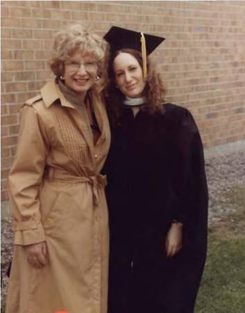 Mom and I Graduation 1983 St. Michael's College VT