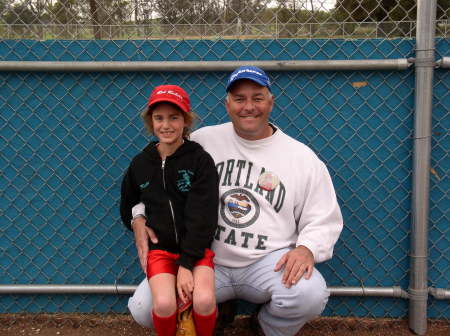 Kaley & I after her softball game in Valley Center 2003