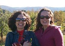 Picking apples with Aviva, fall 2007