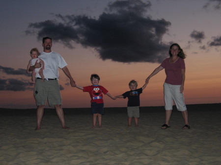 The dunes at OBX with my family