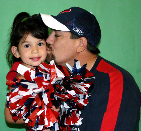 Me and my little cheerleader!