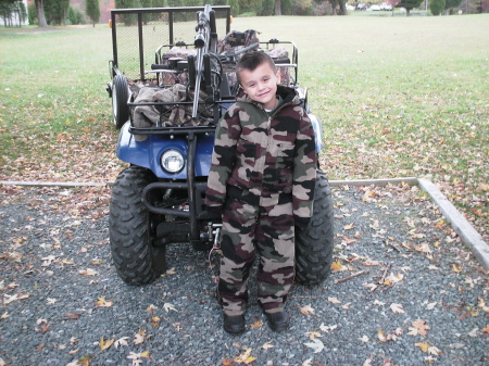 My son Cody getting ready to go hunting.
