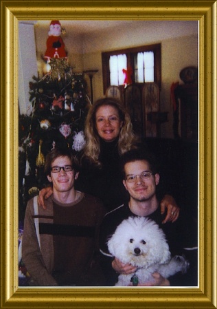 Lucia and sons Xmas 2001