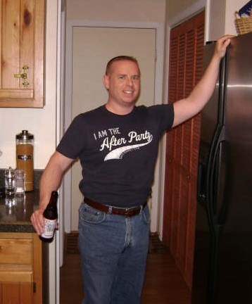 Me holding up the fridge