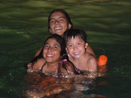 night swimming w/the kids