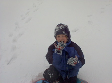 Michael in the snow