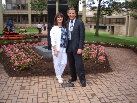 My wife and I at the FBI Academy Quantico, Virginia