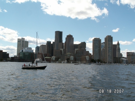 Trip to Boston, from a boat in the harbor