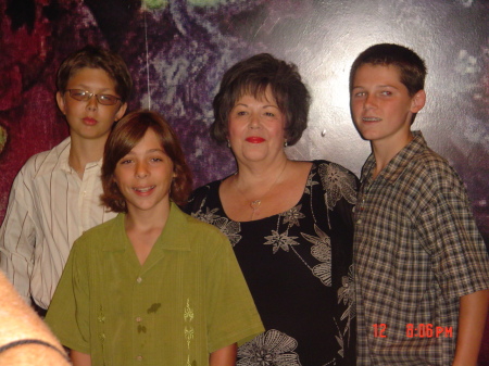 Mom and her three Grandsons