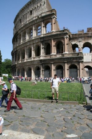 At the Coliseum in Rome