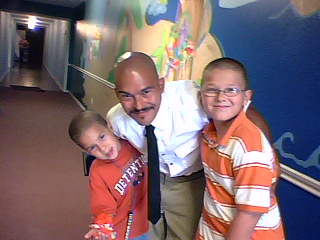 My baby boys and me at church