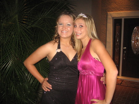 Olivia (on right) Homecoming Dance 07