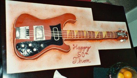 Rickenbacher bass guitar cake