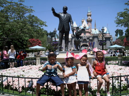 Kids at Disneyland