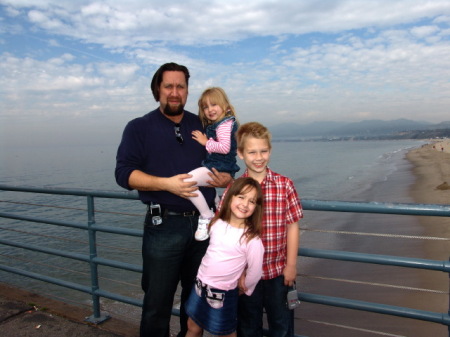 Me & my kids at Santa Monica Pier