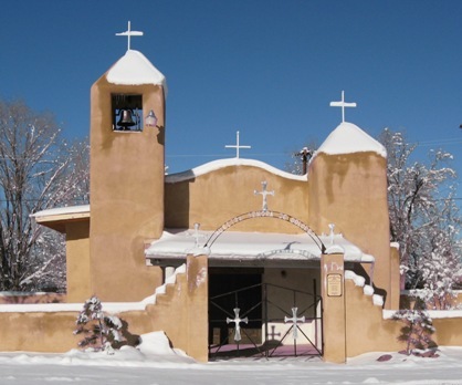 winter wonderland in New Mexico