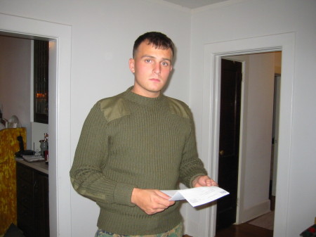 Son Andrew before Iraq Deployment