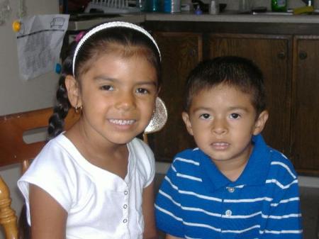 mercedes and mikey my grandchildren