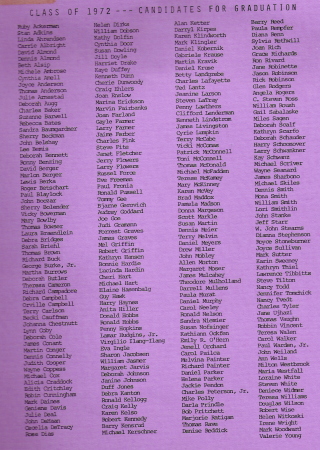 1972 Graduation Program Page 7 (final)