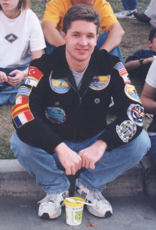 Me at a veteran's parade in 2000