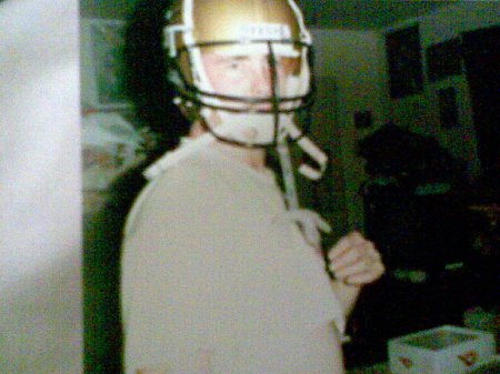 ME IN GEORGIA TECH FOOTBALL HELMET