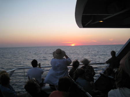 Florida sunset aboard the "Cat" 4/2011