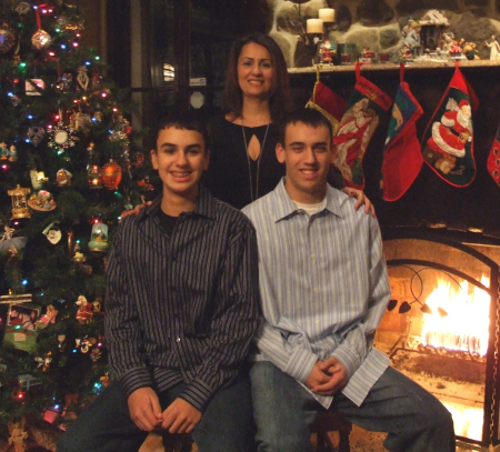 Christmas 2007 with my sons!!