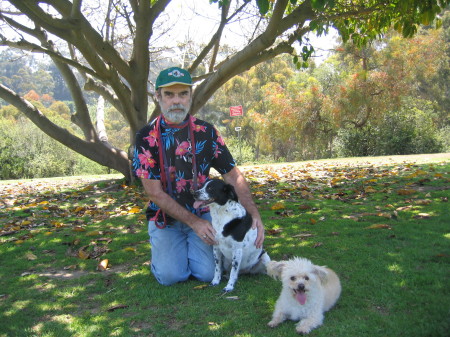 Chuck, Liberty and Angel in Balboa Park