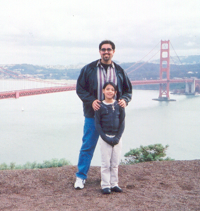 My daughter and me at the Golden Gate