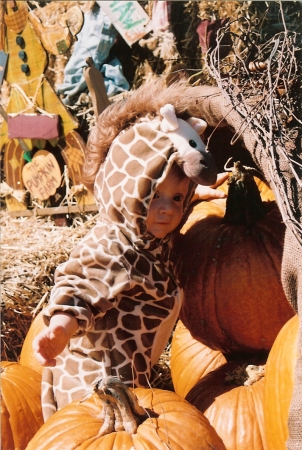 Cade's costume - A Cute Giraffe